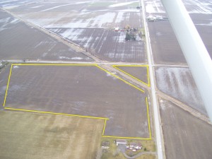  The farm that used SumaGroulx has been outlined in yellow. It has better water infiltration. 
